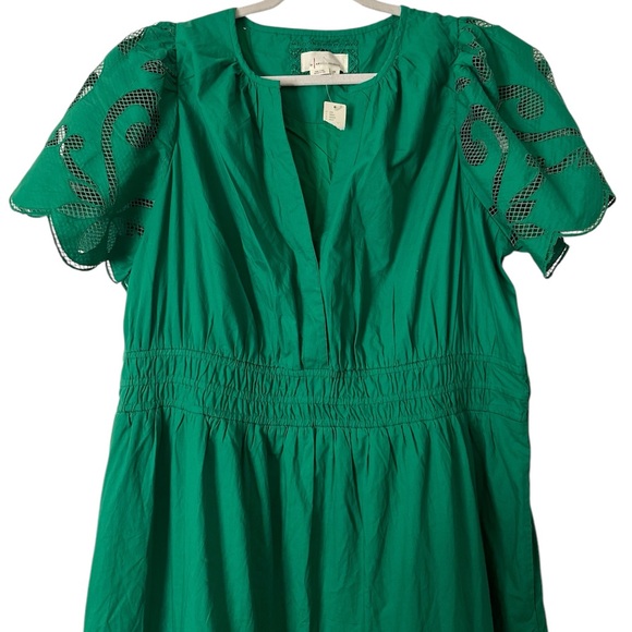 Anthropologie Cutwork Edition Somerset Maxi Dress Women's Green Party NWTsize 2X - Picture 8 of 8
